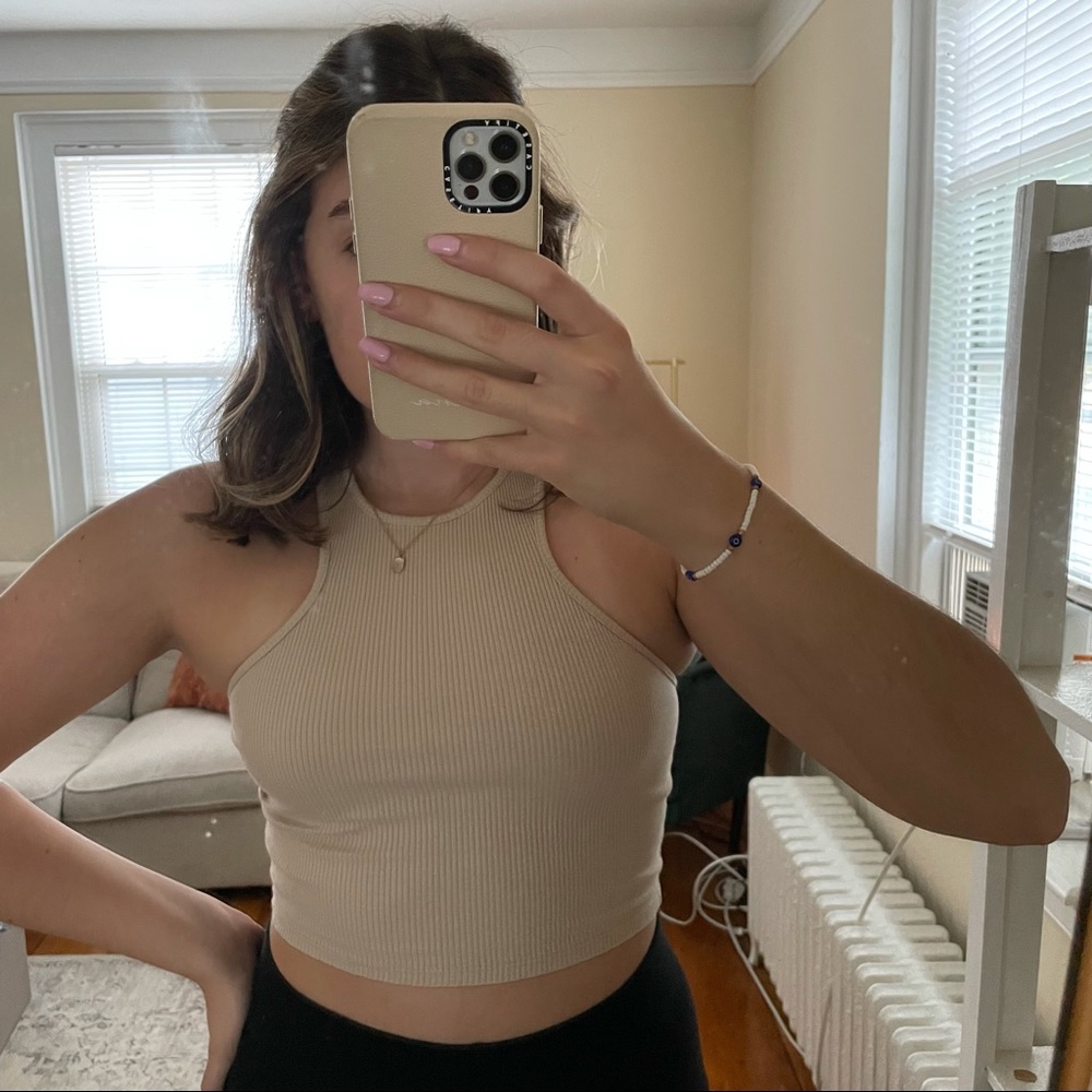 Ribbed Racerback Crop Tank